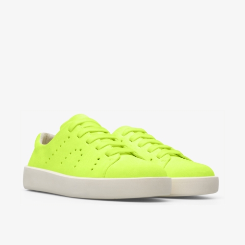 Camper Courb Womens Sneakers US-84758 Neon Yellow USA Online